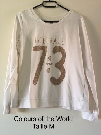 Sweat crème Colours of the World Taille M