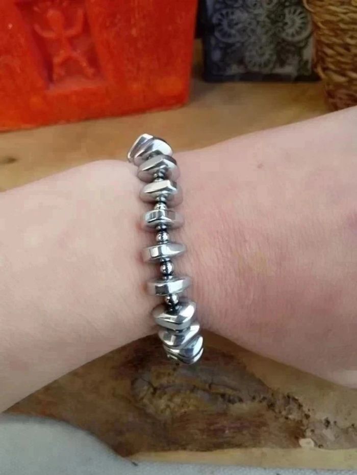 Bracelet homme hématite Neuf - photo numéro 2