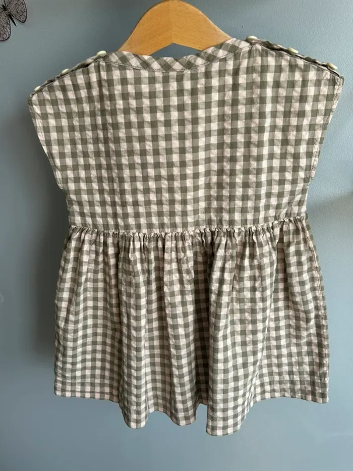 Robe à carreaux Petit bateau fille 24 mois neuve - photo numéro 3