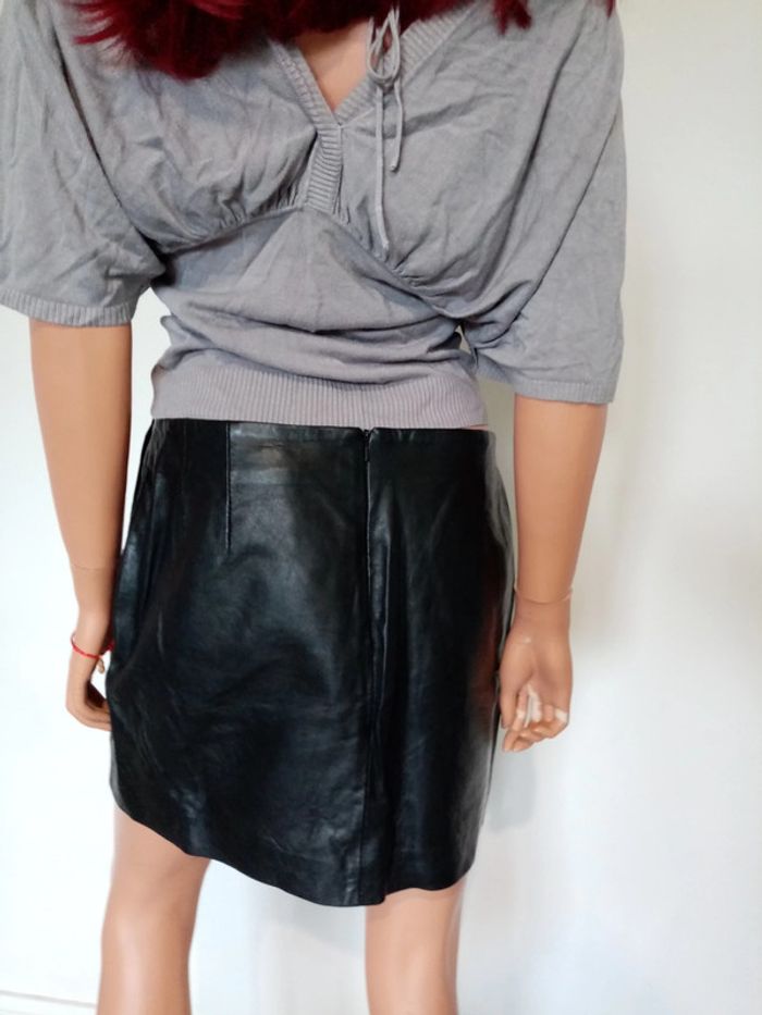 Jupe en cuir taille 38 - photo numéro 6