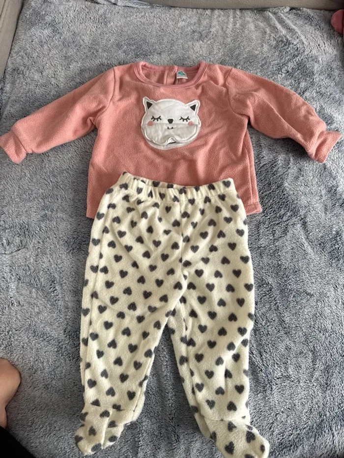 Pijama 2 pièces avec pied