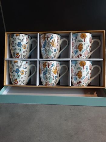 Magnifique coffret Tasses Table Passion