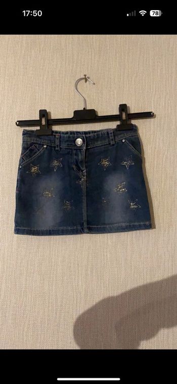 Jupe en jean 7 ans orchestra avec etoiles