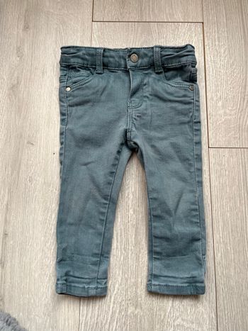 Pantalon bleu/gris Obaïbi 12 mois