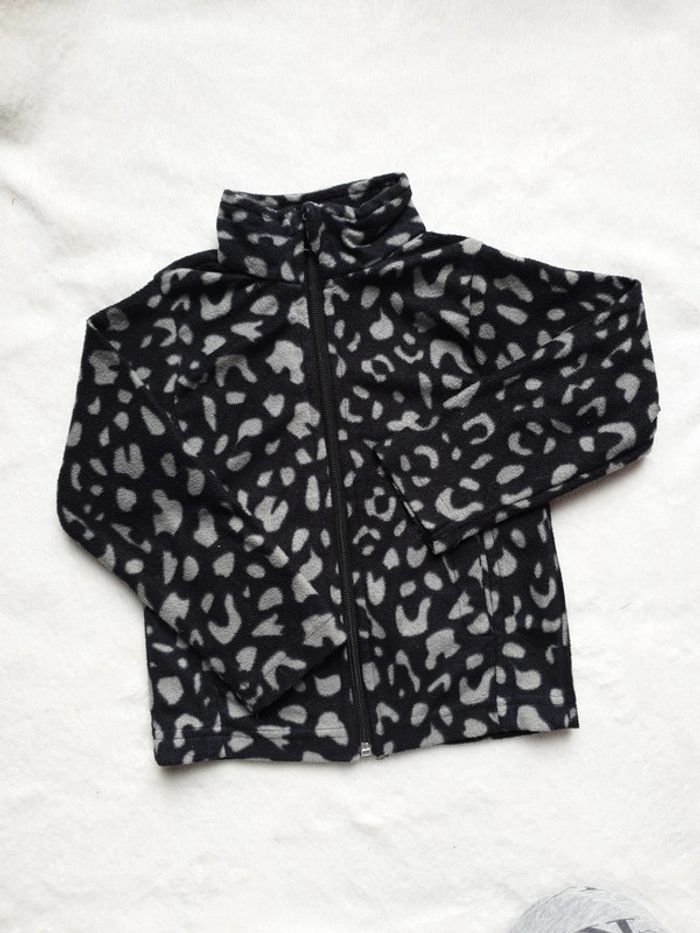 Veste polaire léopard