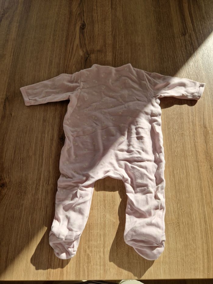 Pyjama rose "petit bonheur de la famille" - 3 mois - photo numéro 2