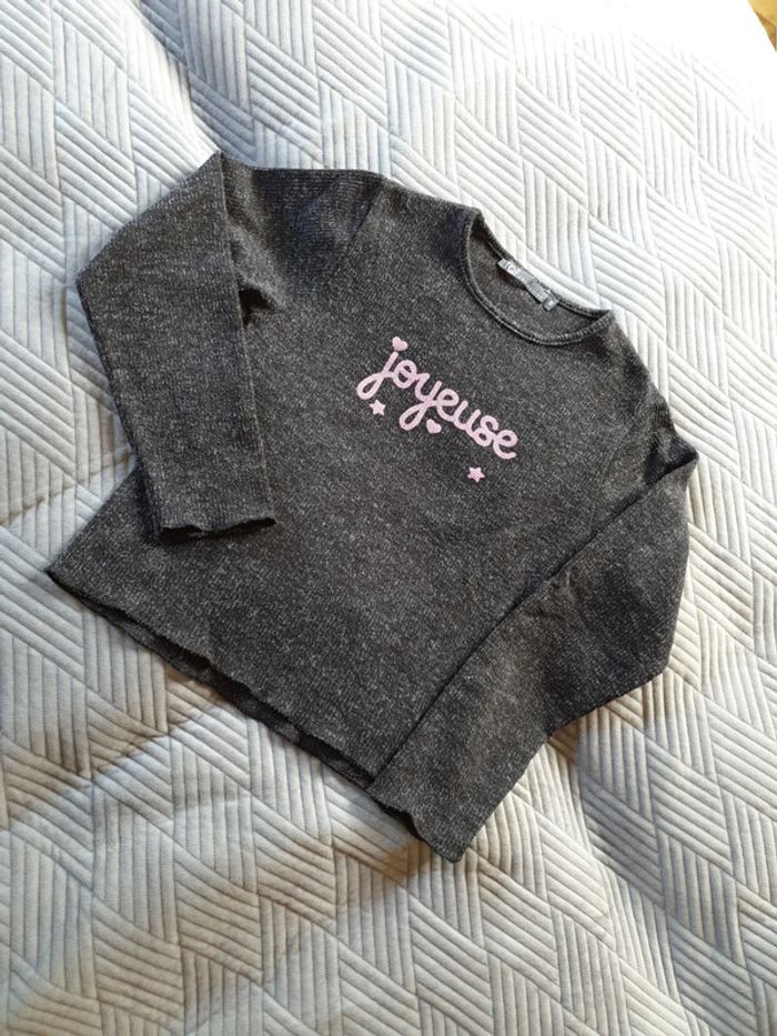 Pull léger 14 ans gris