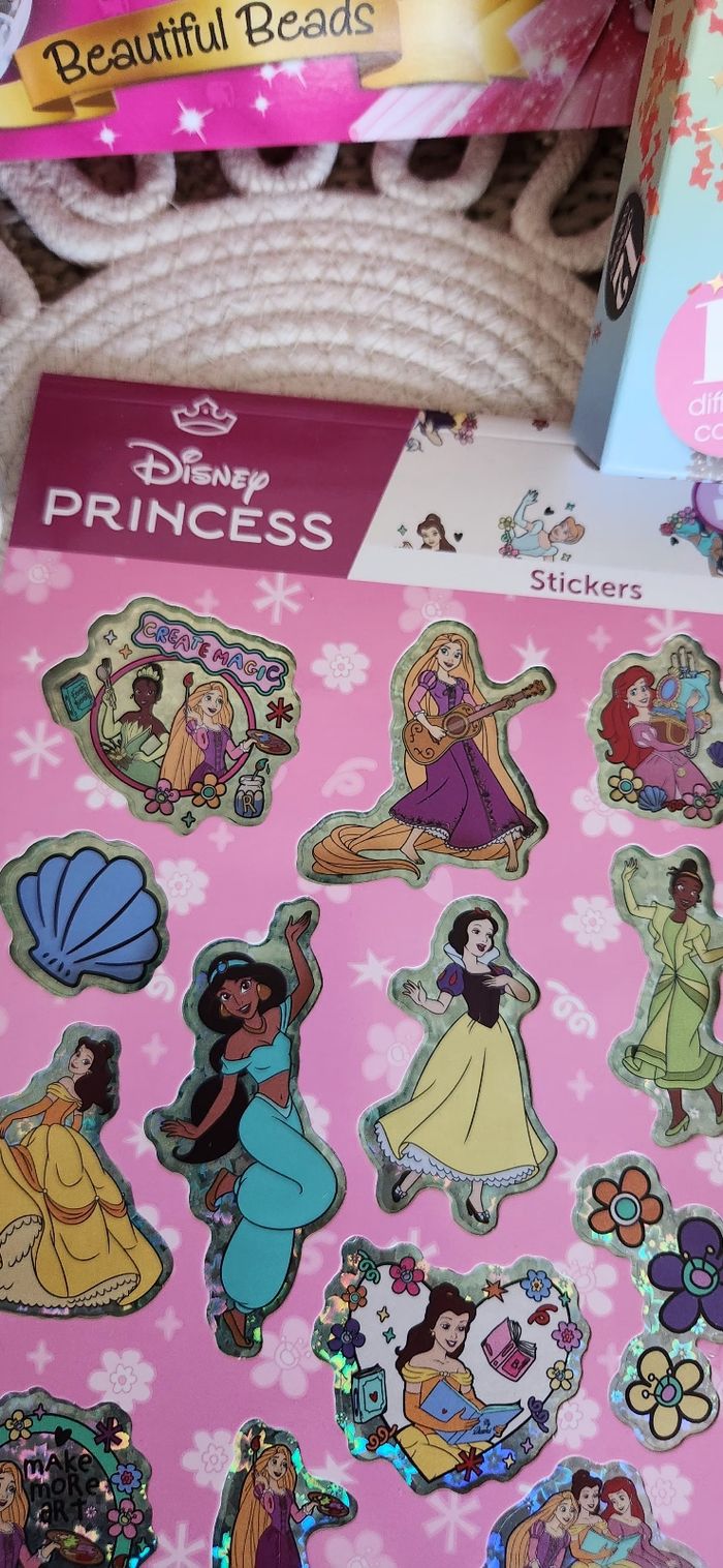 Lot Perles Stickers Princesses Disney - photo numéro 5