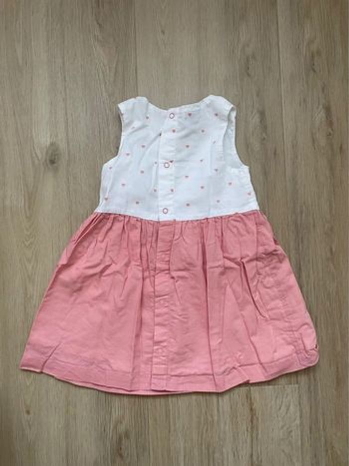 Robe Kiabi blanche et rose 12 mois - photo numéro 2