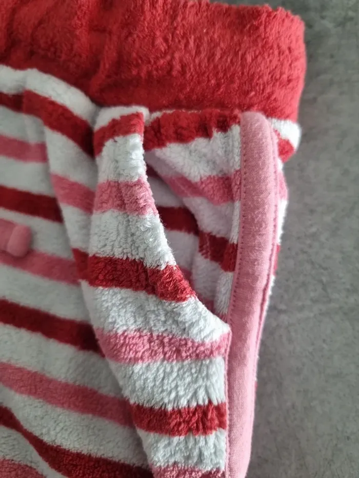 Short éponge à poches enfant - Taille 7 ans (122cm) - Sergent Major - Rouge et blanc - photo numéro 7