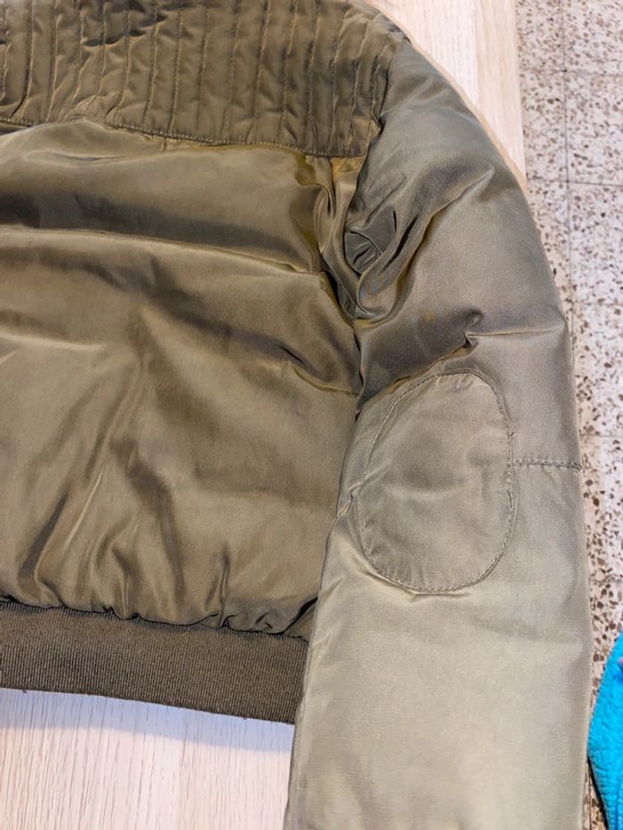 Manteau blouson fille 8 ans cyrillus kaki capuche fourrure raton laveur - photo numéro 8