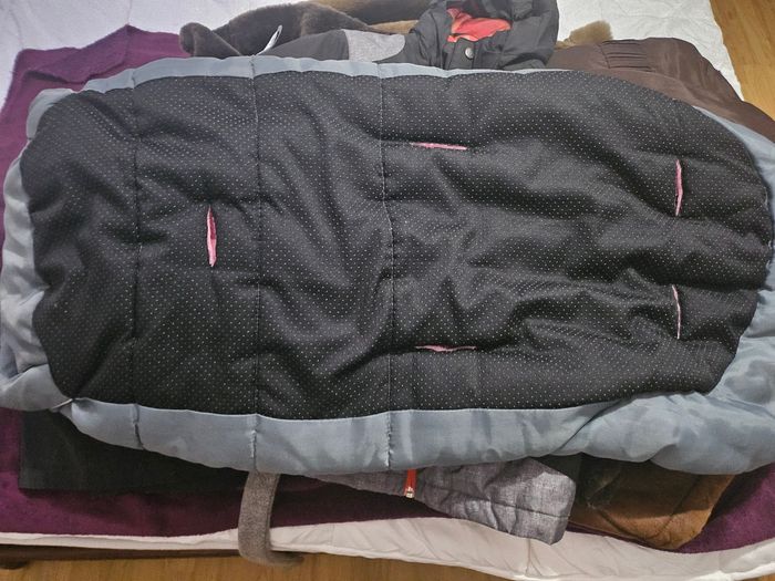 Chancelière babysun rose et grise - photo numéro 4