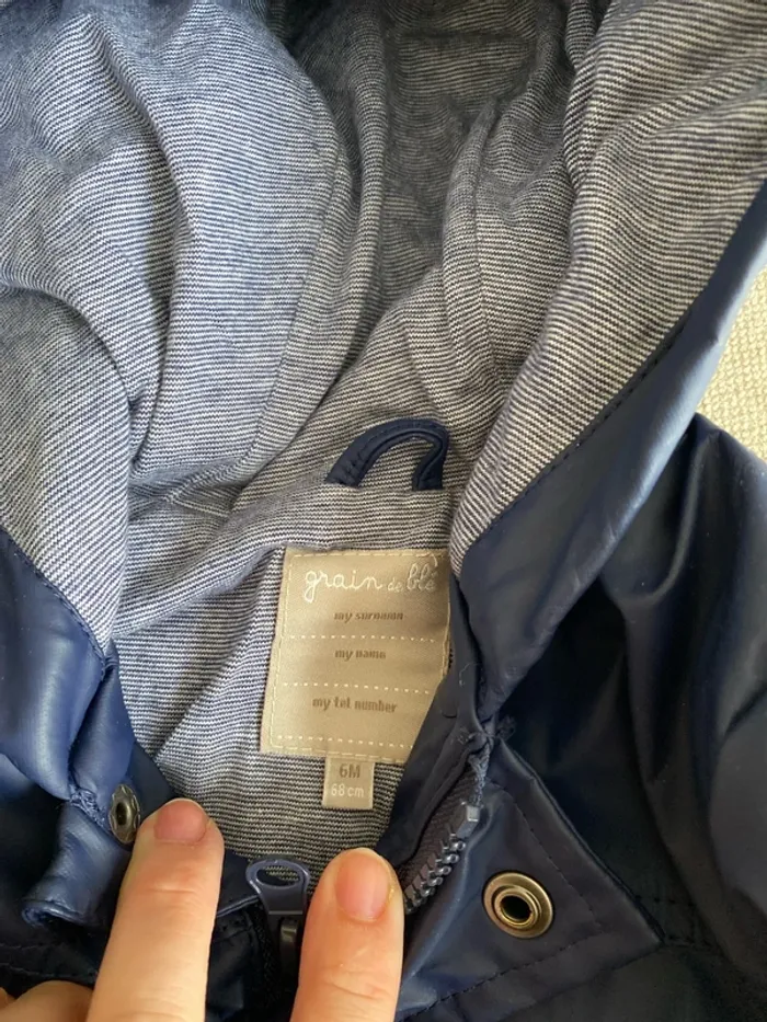 Imperméable grain de blé 6 mois - photo numéro 3