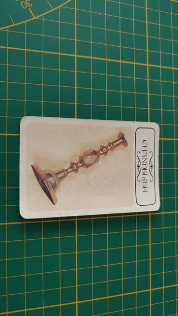 Carte chandelier en l'état Cluedo miro-meccano pièce détachée jeu de société #E26