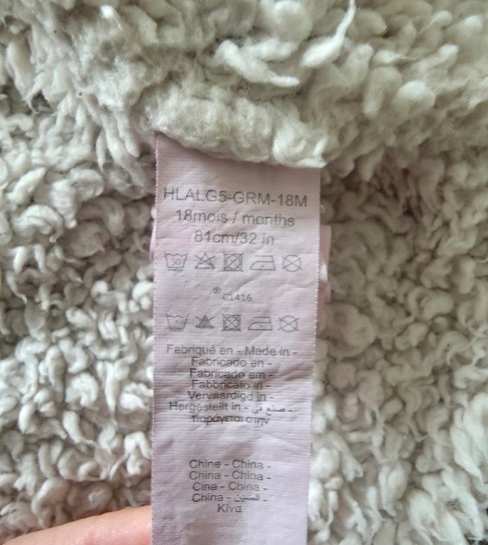 Gilet gris zippé chaud #orchestra 18 mois - photo numéro 6