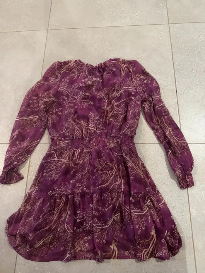 Robe violette Peace n'love taille S/M, trsè bon état - photo numéro 3