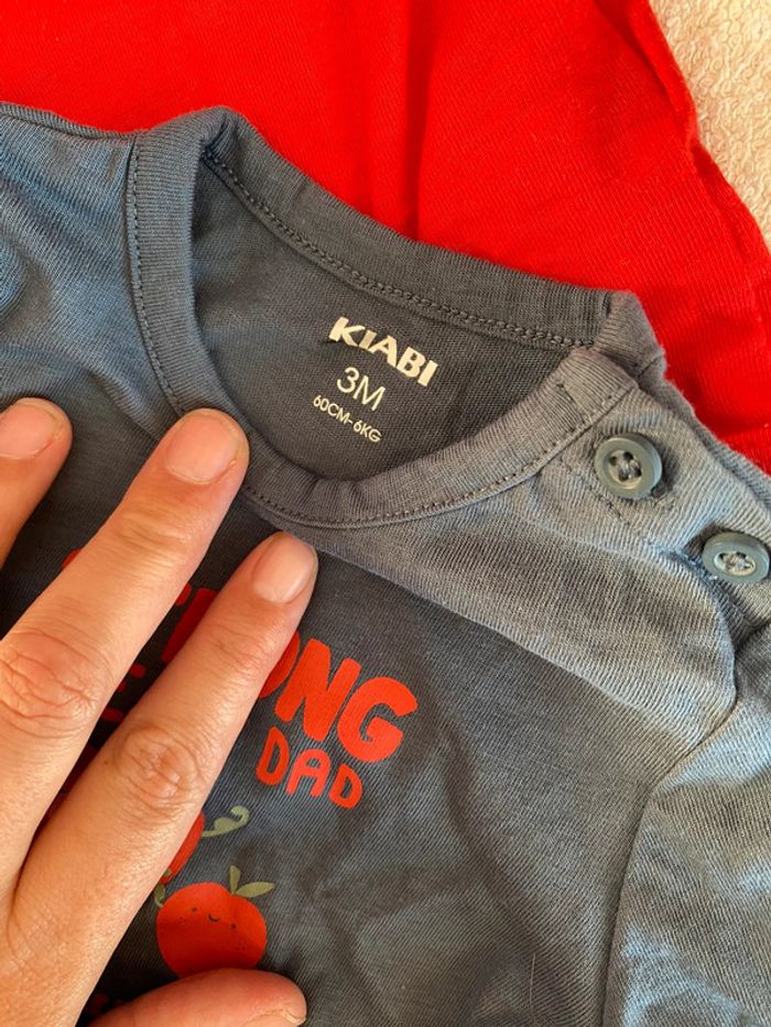 Lot x2 tee shirt manches longues - photo numéro 3