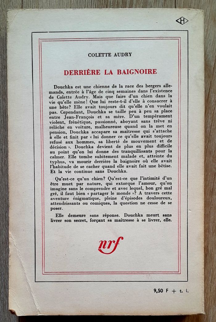 Colette Audry - dérrière la baignoire récit - photo numéro 5