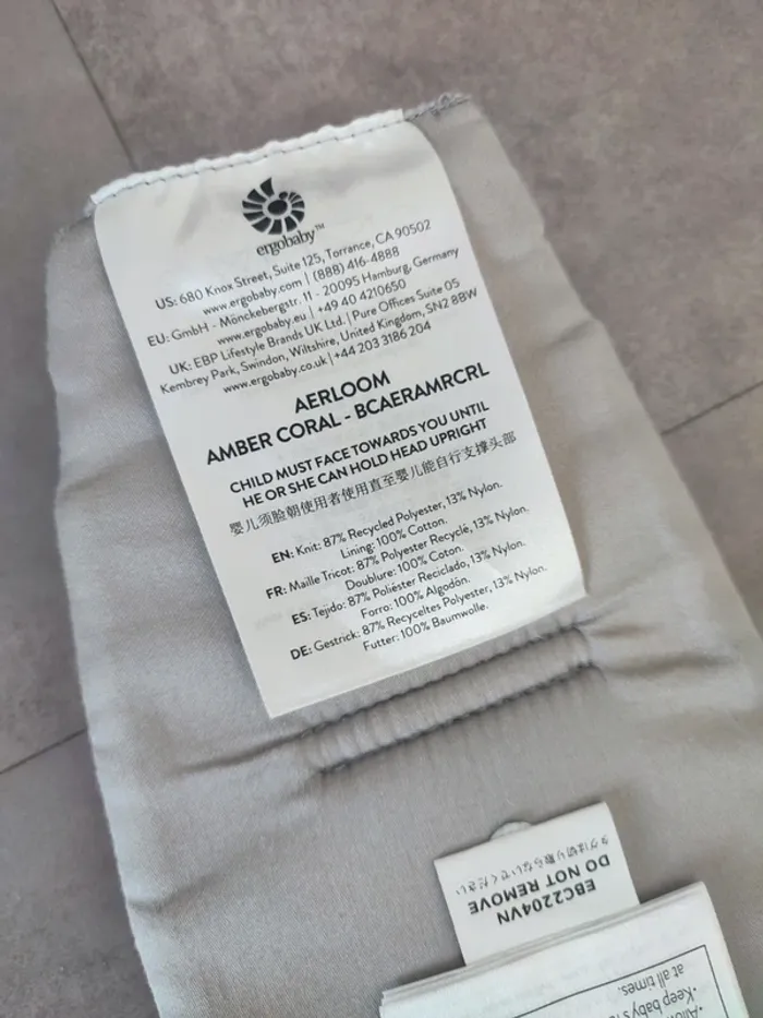 Porte bébé 🧡 Aerloom Ergobaby - photo numéro 4