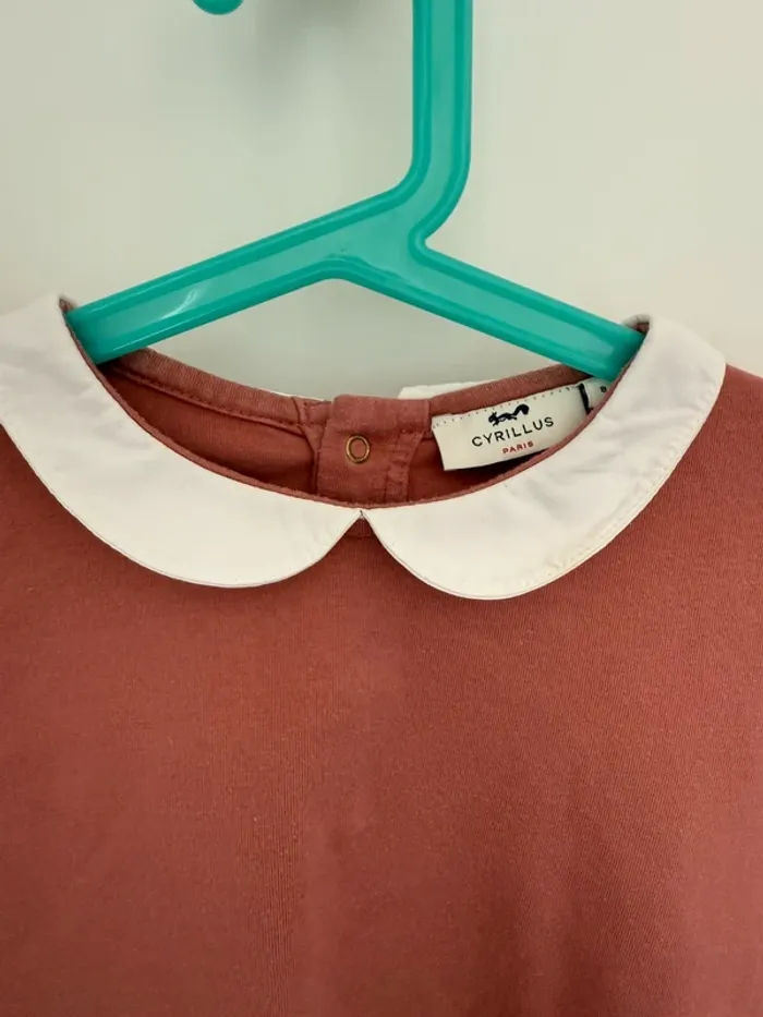 T-shirt manches longues col Claudine Cyrillus 8 ans - photo numéro 2