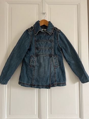 Veste en jean doublée okaidi 8 ans