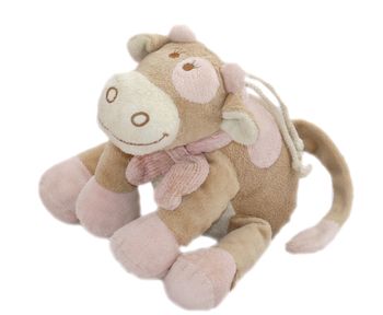 Doudou peluche musicale vache Lola Noukie’s – 18 cm