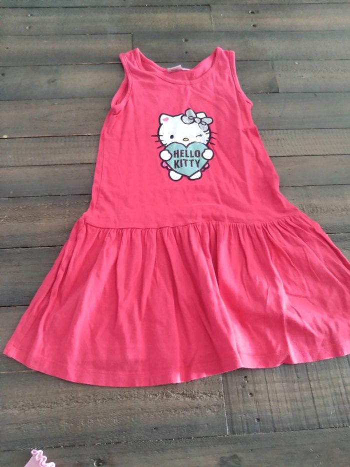 Robe été hello Kitty rose 6 ans