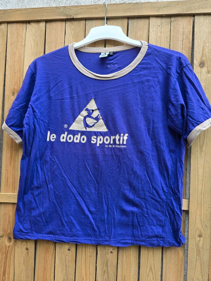 Tee-shirt le Dodo sportif 🍒vintage y2k🍒mixte taille 38/M homme L femme