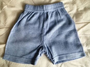 Short bleu 6 mois