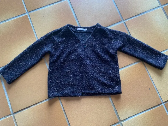 Gilet pailletés noir