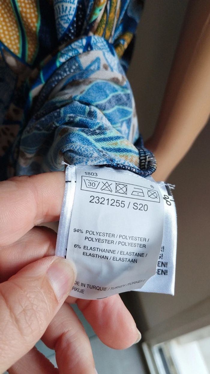 Robe fleuris multicolore bleu femme taille 38 - photo numéro 8