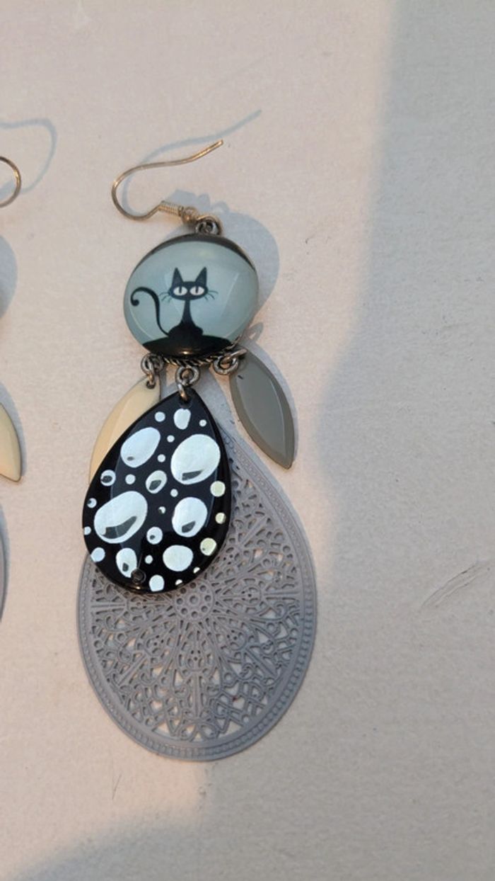 Boucles d'oreilles pendantes - photo numéro 4