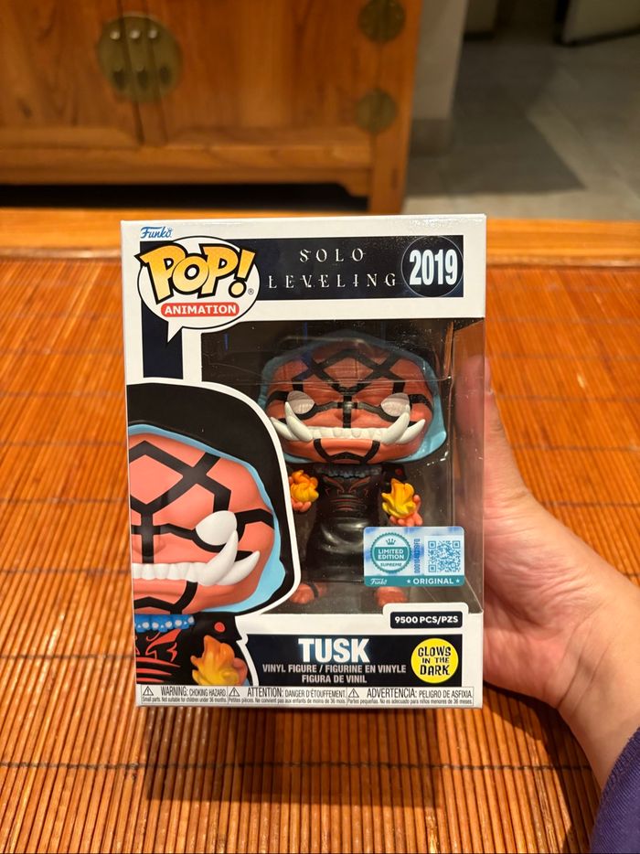 Solo Leveling Tusk Limited Edition 9500 Supreme Exclusive Funko Pop