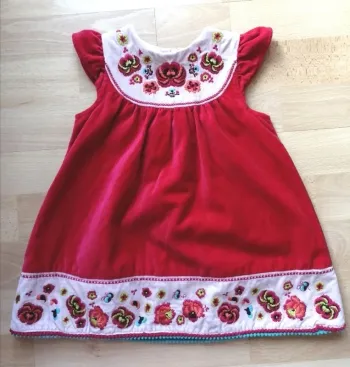 Robe velours Dpam 12 mois