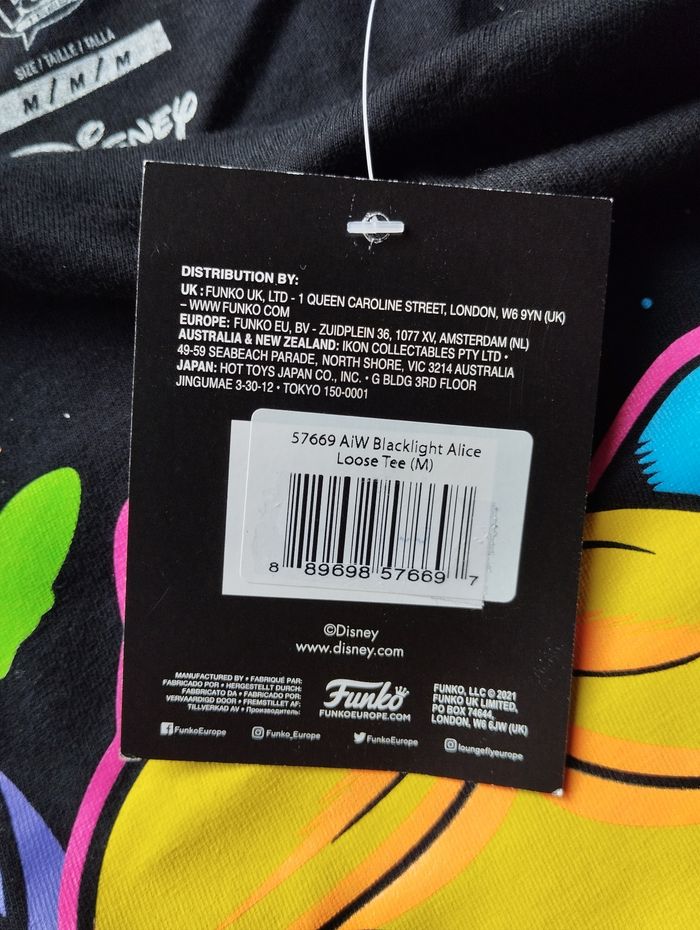 Alice au pays des merveilles : T-Shirt POP Blacklight (M) - photo numéro 9