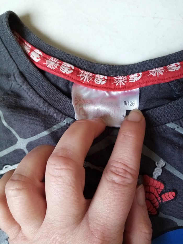 T shirt manche longue Spiderman 8A - photo numéro 7