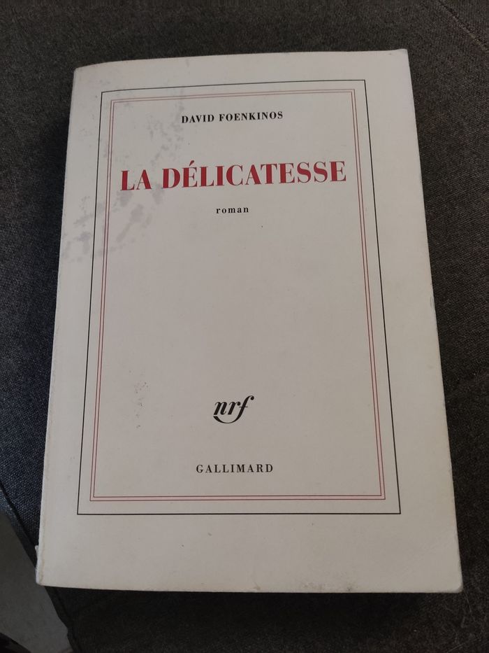 Livre  "La délicatesse"