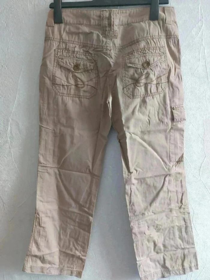 Pantalon cargo beige Taille 34 - photo numéro 5