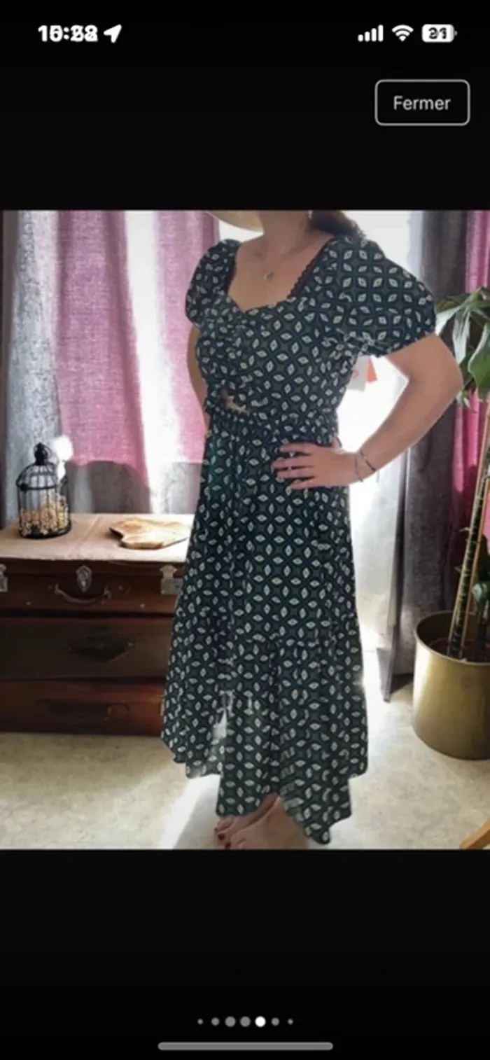 Très jolie Robe à dos ouvert , taille 40, Neuf - Naf Naf - photo numéro 9