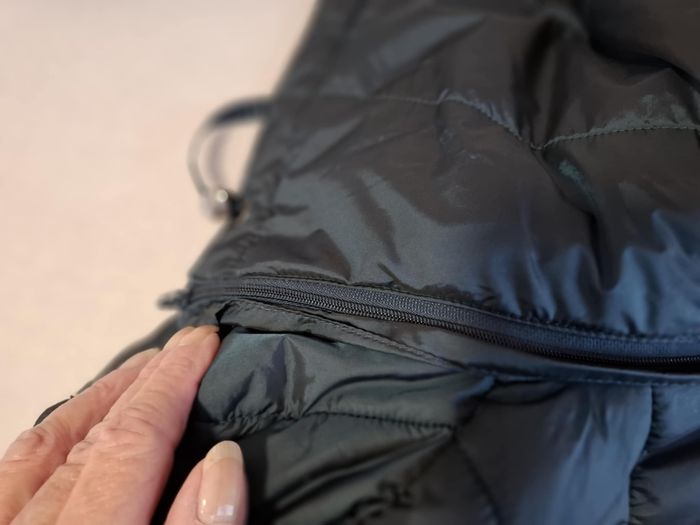 Belle doudoune mi-longue femme C&A matelassée à capuche amovible 46 vert foncé neuve - photo numéro 8
