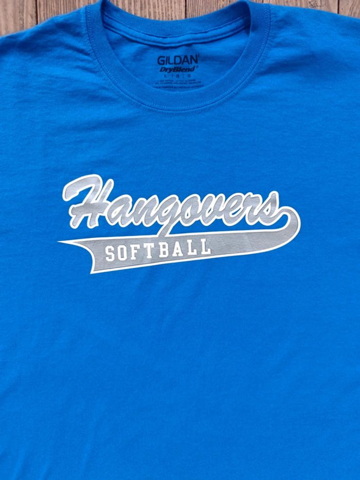 T-shirt team softball Hangovers bleu L - photo numéro 2