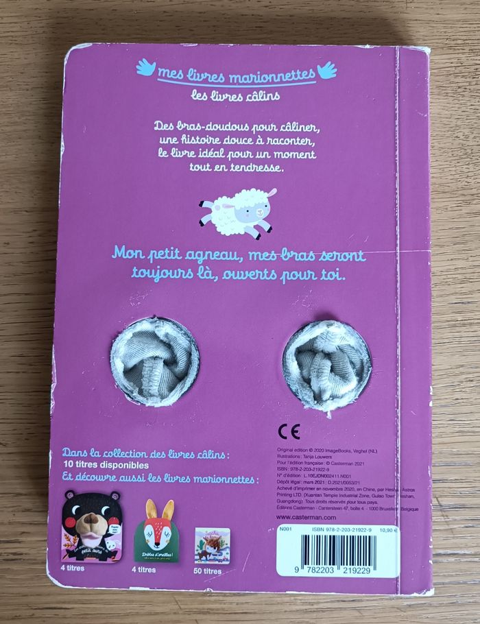LOT : 2 livres Mes Livres Marionnettes agneau et poulette 6 mois + - photo numéro 4