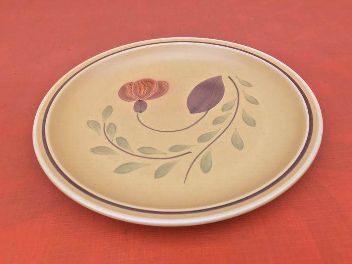 Années 1960 6 assiettes plates Ateliers du Revernay France Grès mat - photo numéro 3