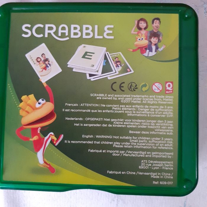 Lot jeux: Scrabble format voyage+Jeu 7 familles Mammifères - photo numéro 6