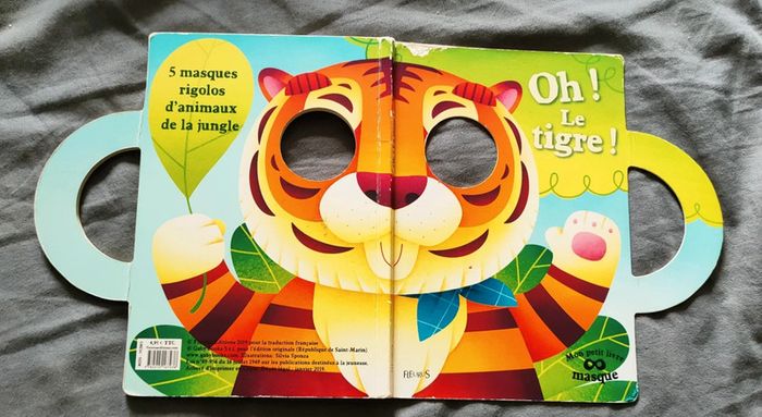 Livre d'éveil masque animaux - photo numéro 2