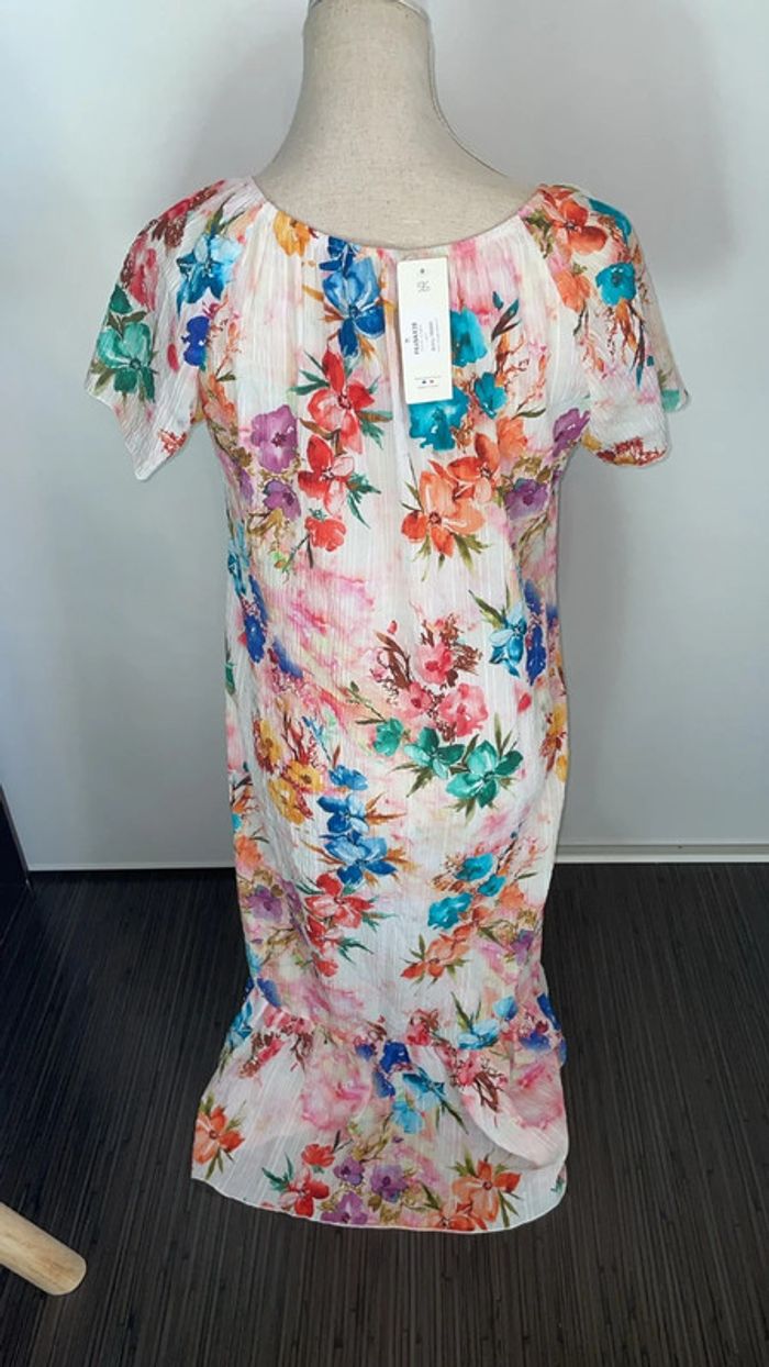 Robe longue florale Halogene Paris - Neuve, T.M, Made in France - photo numéro 3