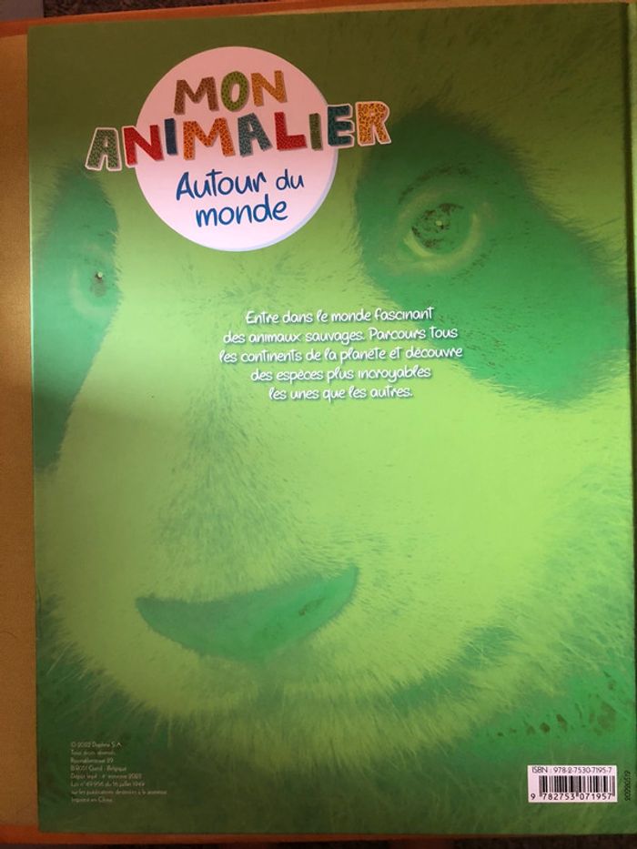 Livre mon animalier autour du monde - photo numéro 3