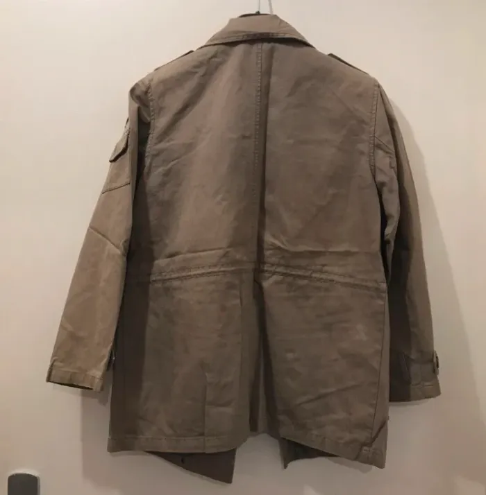 Veste été kiabi militaire marrons clairs manches longues taille 36 - photo numéro 3