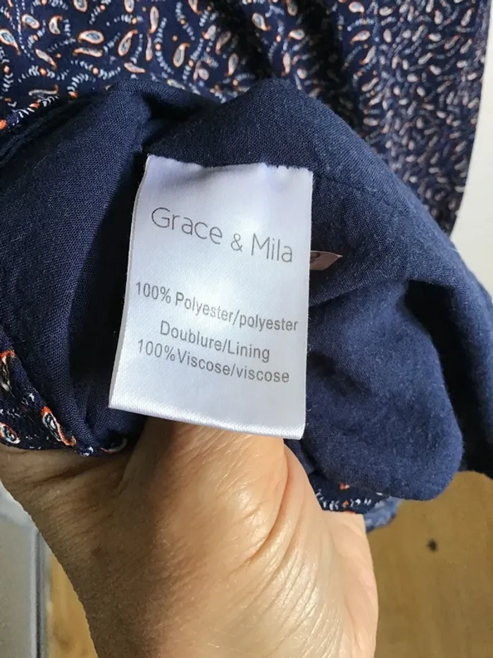 Robe courte imprimée Grace & Mila - photo numéro 7