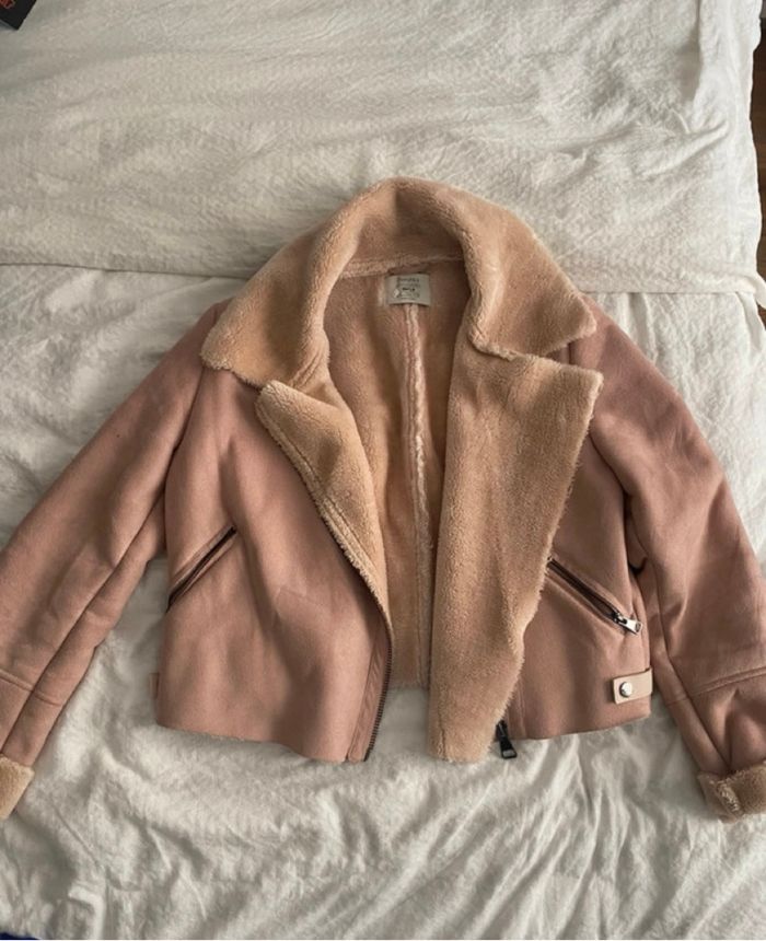 Manteau rose Boohoo